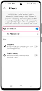 Disable Ads